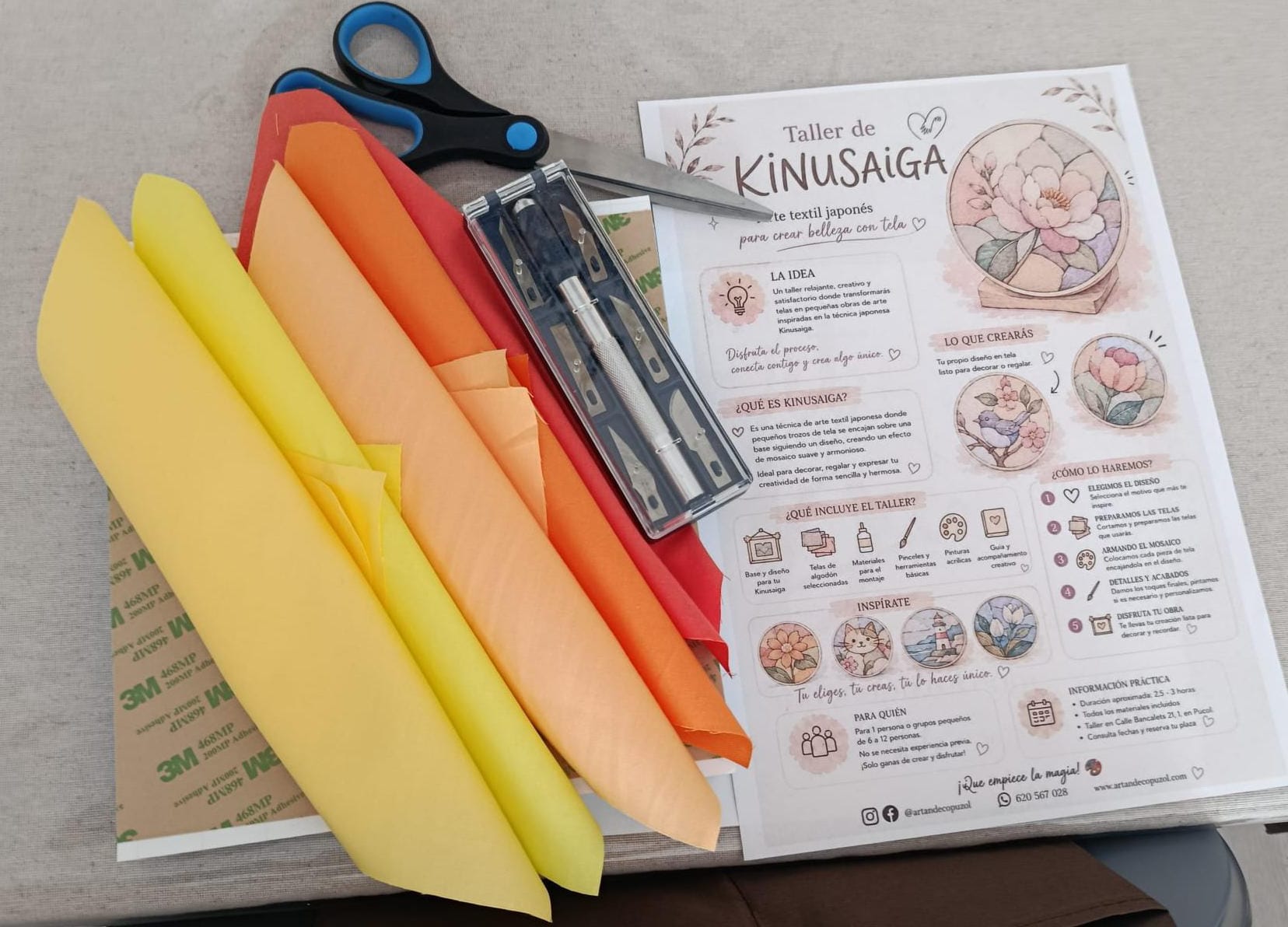 Taller de Kinusaiga – Arte textil japonés ✨