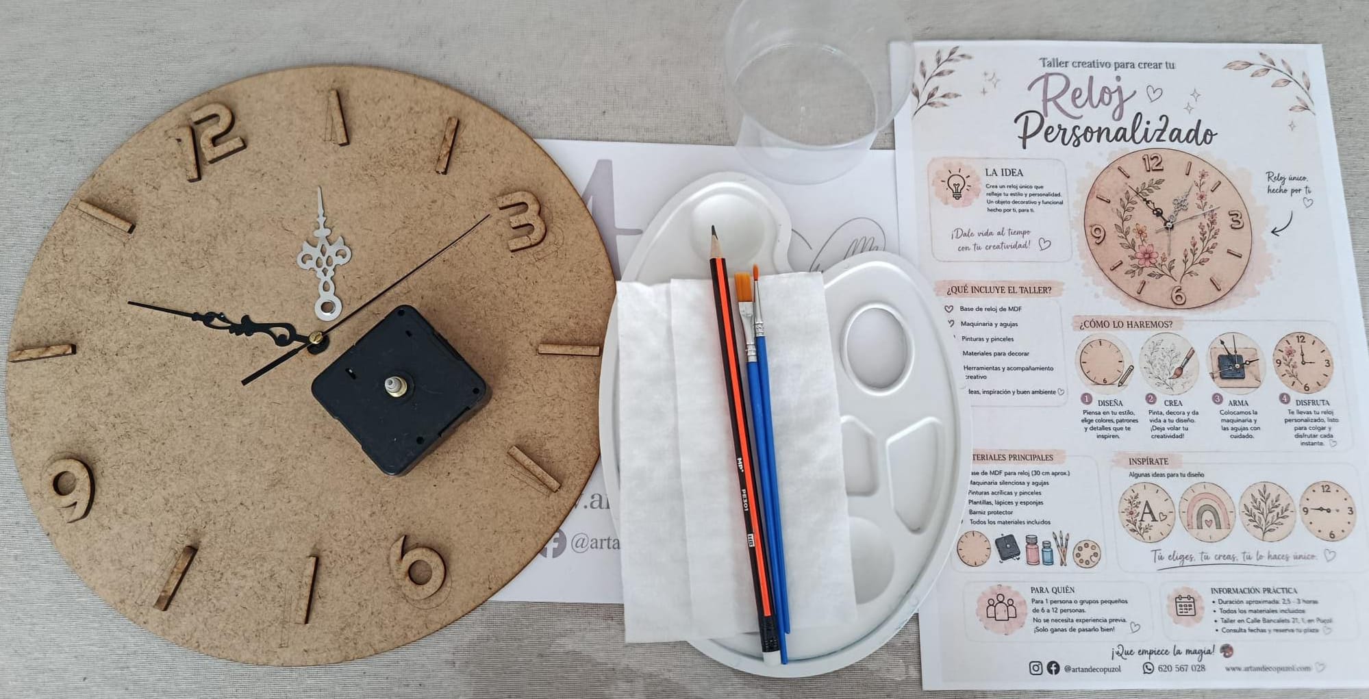 Taller Creativo de Reloj Personalizado ⏰✨