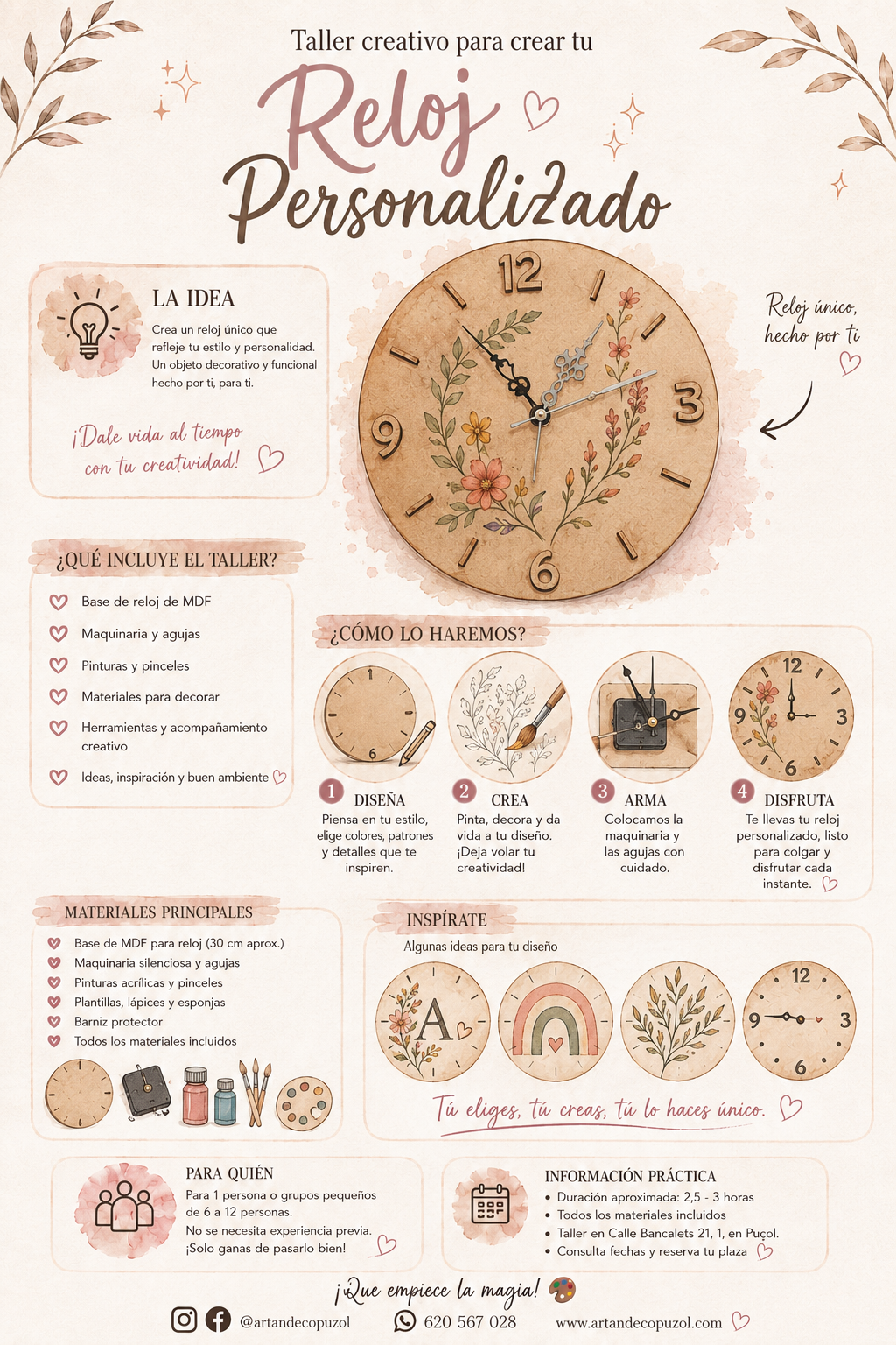Taller Creativo de Reloj Personalizado ⏰✨ - Imagen 2